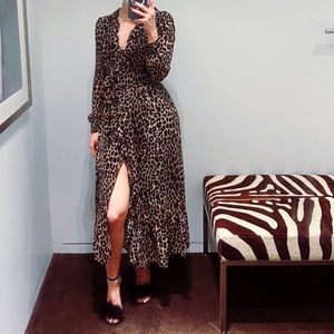 Michael Kors Leopard Wrap Dress